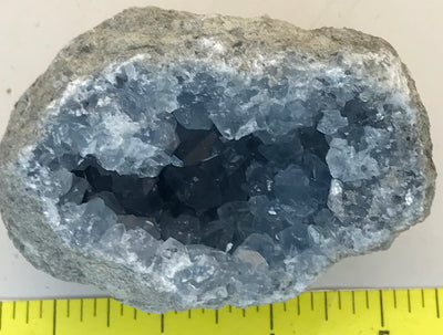 CELESTITE Natural Specimen from Madagascar - 1 lb. 3.0 oz. power crystals #120