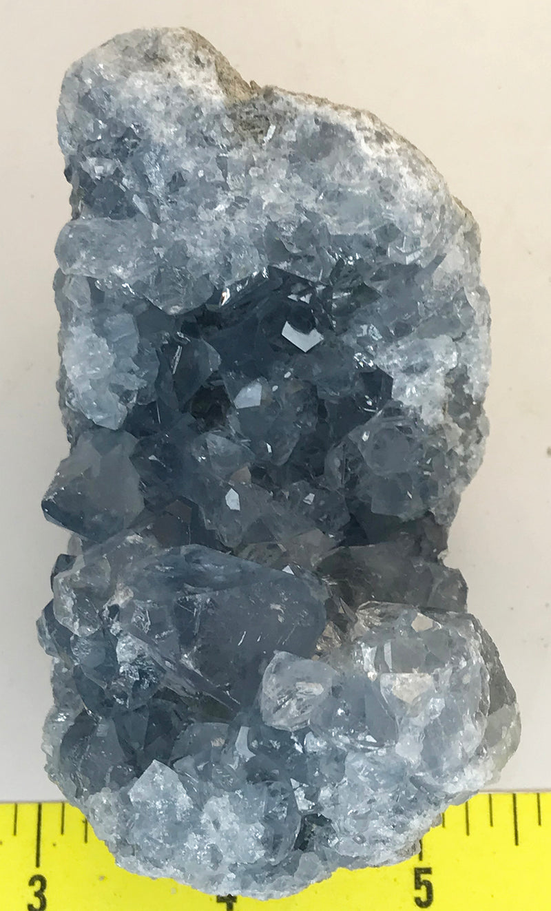 CELESTITE Natural Specimen from Madagascar - 1 lb 2.0 oz. power crystals 