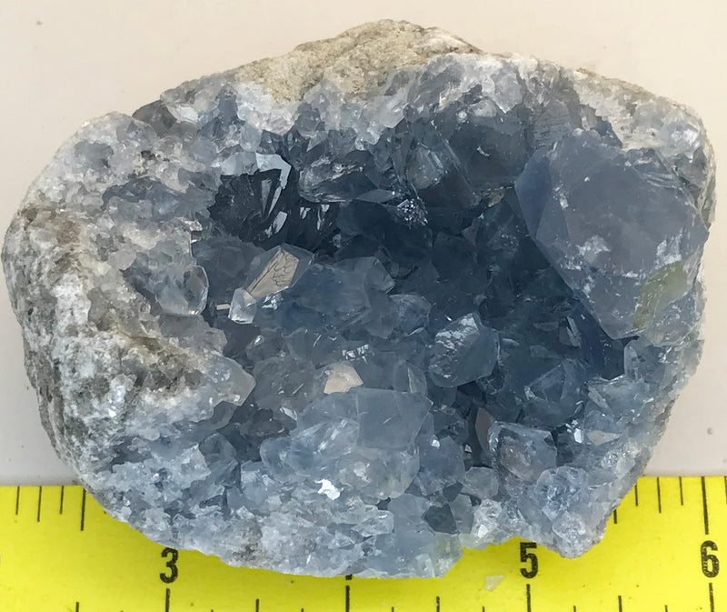 CELESTITE Natural Specimen from Madagascar - 1 lb 2.0 oz. power crystals 