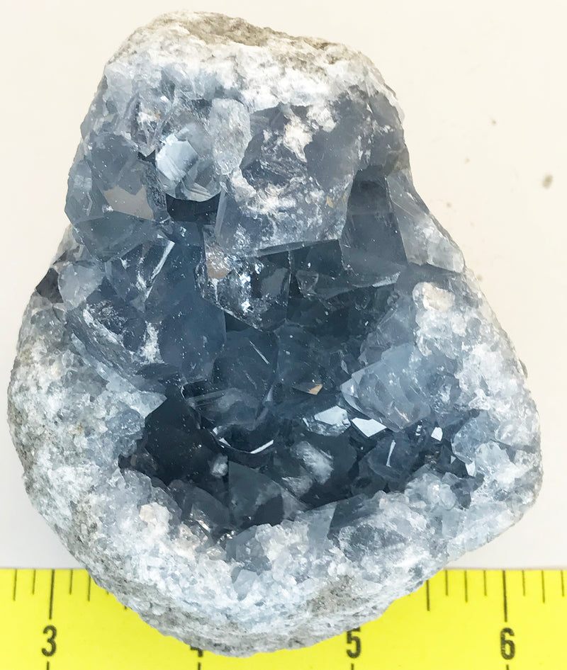 CELESTITE Natural Specimen from Madagascar - 1 lb 7.0 oz. power crystals 