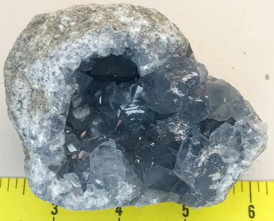 CELESTITE Natural Specimen from Madagascar - 1 lb 7.0 oz. power crystals #126