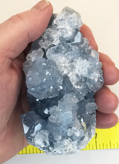 CELESTITE Natural Specimen from Madagascar - 1 lb 4.6 oz. power crystals #127