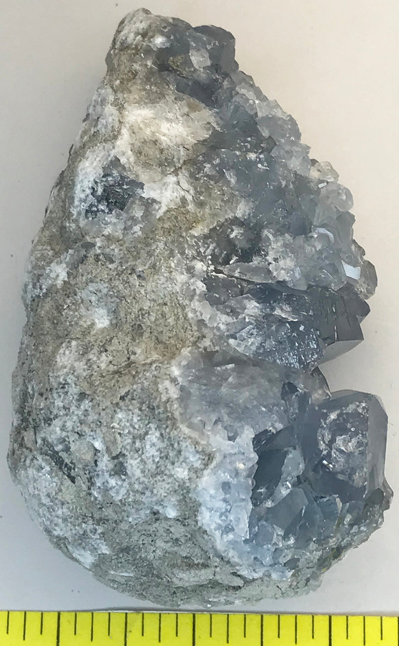 CELESTITE Natural Specimen from Madagascar - 1 lb 4.6 oz. power crystals 