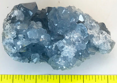 CELESTITE Natural Specimen from Madagascar - 1 lb 4.6 oz. power crystals #127