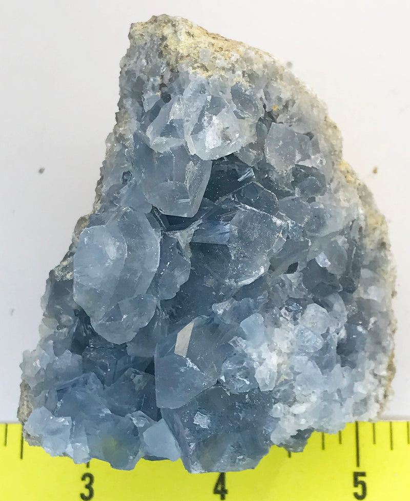 CELESTITE Natural Specimen from Madagascar - 12.6 oz. power crystals 