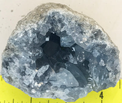 CELESTITE Natural Specimen from Madagascar - 11.1 oz. power crystals #130