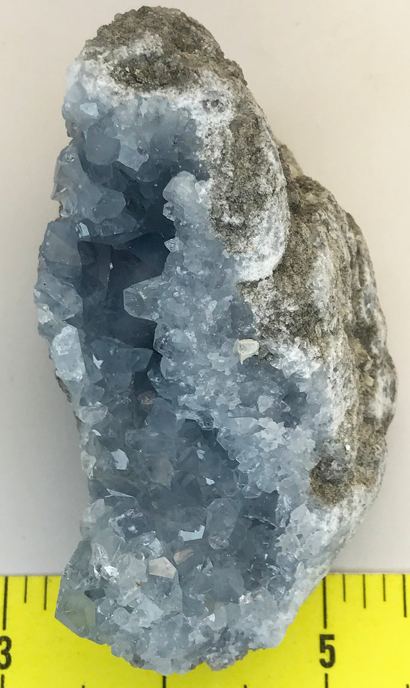 CELESTITE Natural Specimen from Madagascar - 12.4 oz. power crystals 