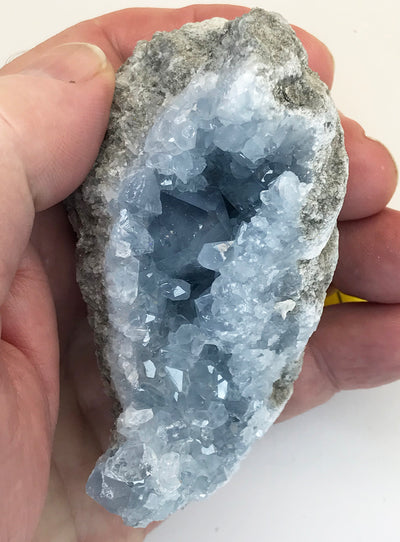 CELESTITE Natural Specimen from Madagascar - 12.4 oz. power crystals #131