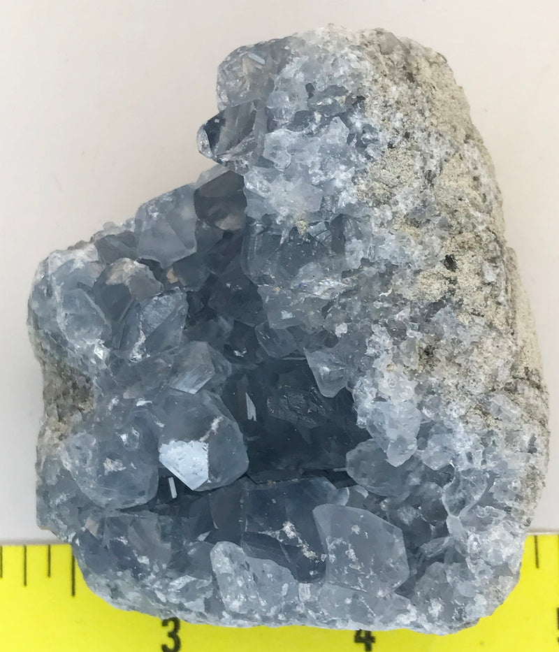 CELESTITE Natural Specimen from Madagascar - 7.7 oz. power crystals 