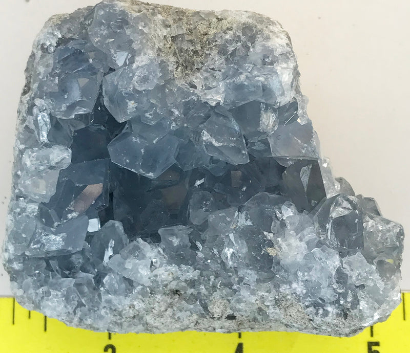 CELESTITE Natural Specimen from Madagascar - 7.7 oz. power crystals 