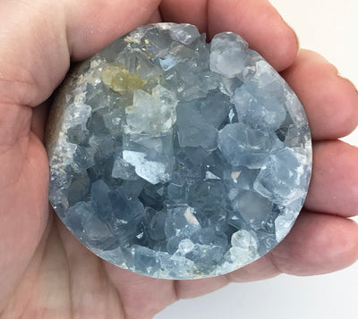 CELESTITE Natural Specimen from Madagascar - 12.3 oz. power crystals #134