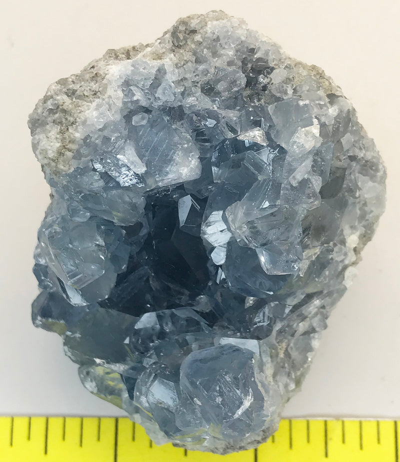 CELESTITE Natural Specimen from Madagascar - 9.6 oz. power crystals 