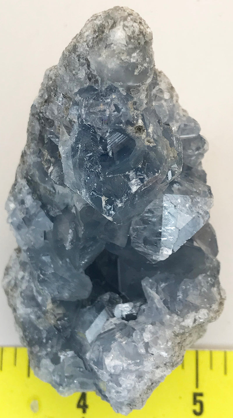 CELESTITE Natural Specimen from Madagascar - 6.5 oz. power crystals 