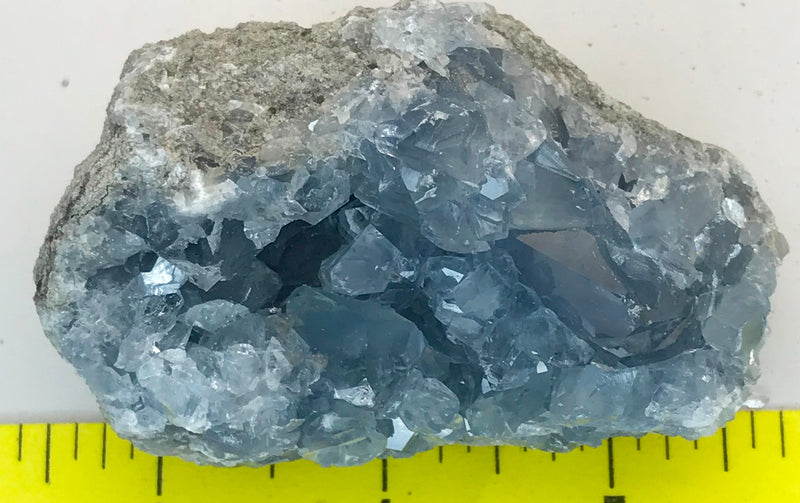 CELESTITE Natural Specimen from Madagascar - 8.8 oz. power crystals 