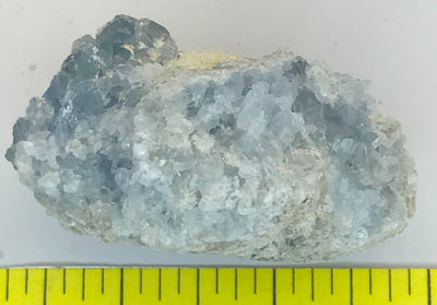 CELESTITE Natural Specimen from Madagascar 4.8 oz. power crystals #154