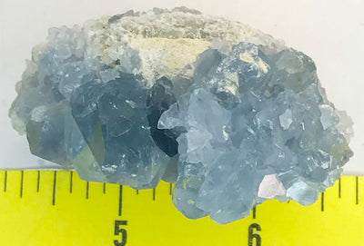 CELESTITE Natural Specimen from Madagascar 4.8 oz. power crystals #154