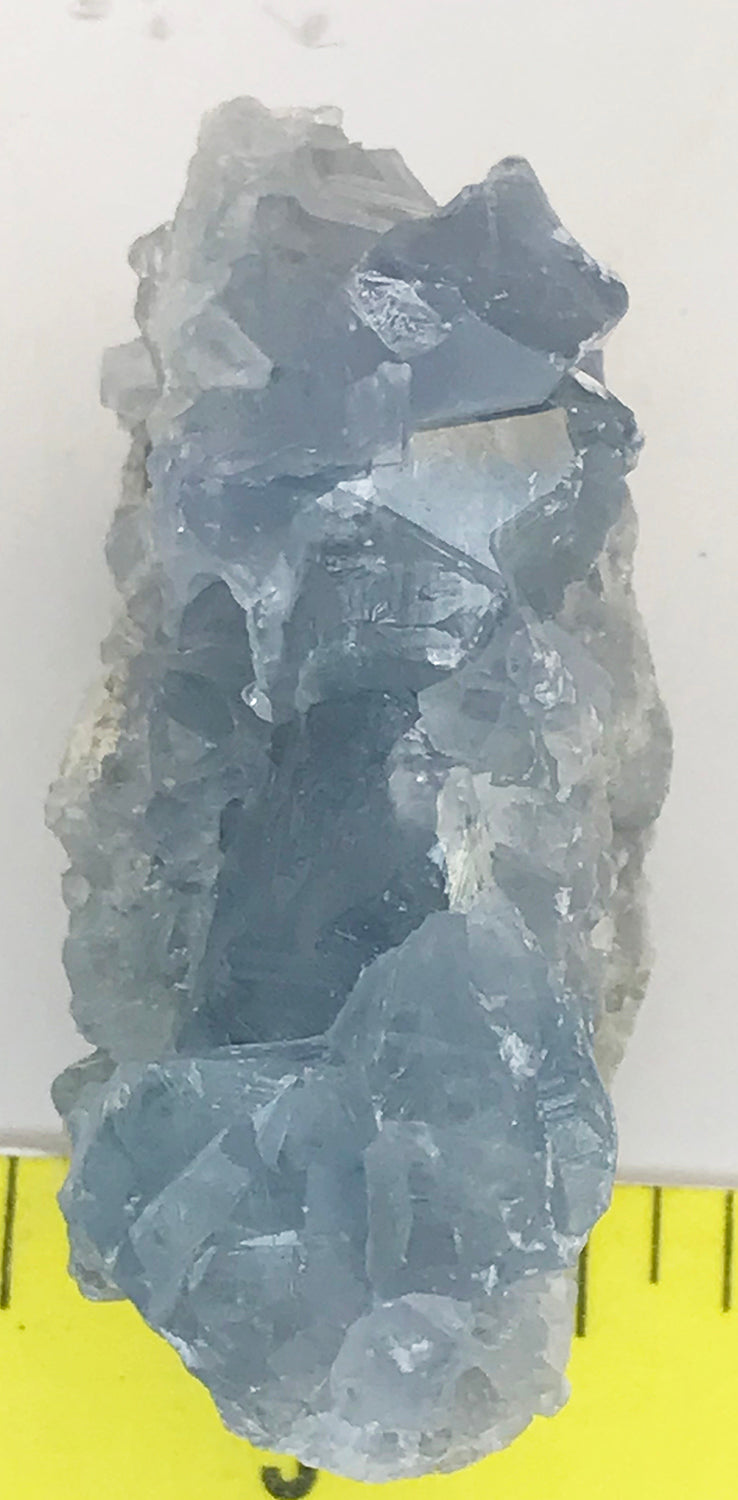 CELESTITE Natural Specimen from Madagascar 2.8 oz. power crystals 