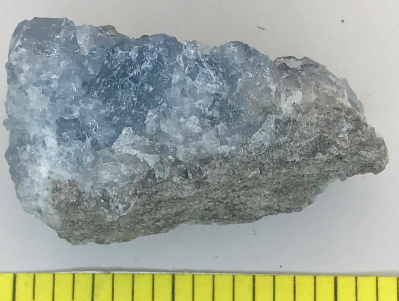 CELESTITE Natural Specimen from Madagascar 3.2 oz. power crystals 