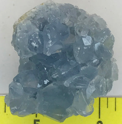 CELESTITE Natural Specimen from Madagascar 2.9 oz. power crystals #159
