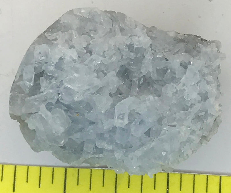 CELESTITE Natural Specimen from Madagascar 2.9 oz. power crystals 