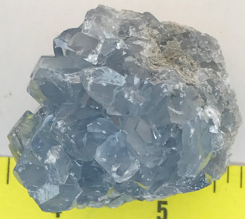 CELESTITE Natural Specimen from Madagascar 5.9 oz. power crystals 