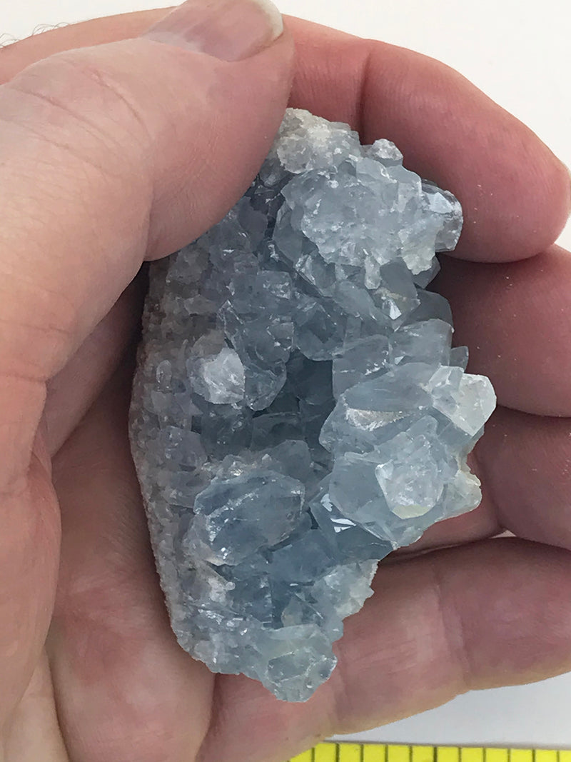 CELESTITE Natural Specimen from Madagascar 5.0 oz. power crystals 