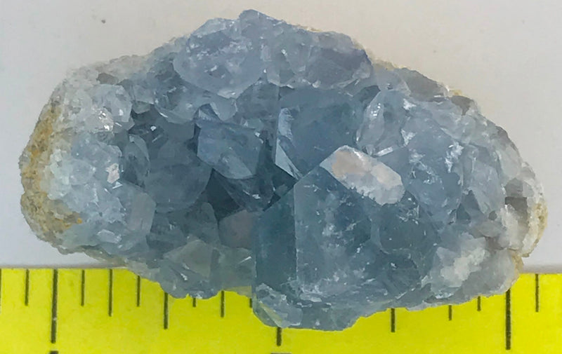 CELESTITE Natural Specimen from Madagascar 2.8 oz. power crystals 