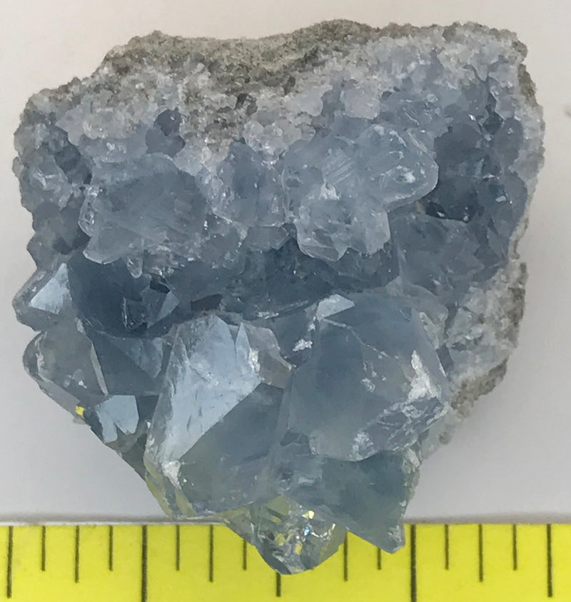 CELESTITE Natural Specimen from Madagascar 3.7 oz. power crystals 