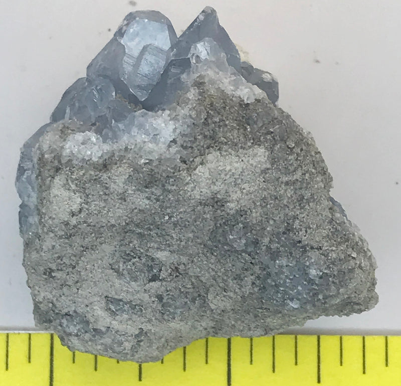 CELESTITE Natural Specimen from Madagascar 3.7 oz. power crystals 