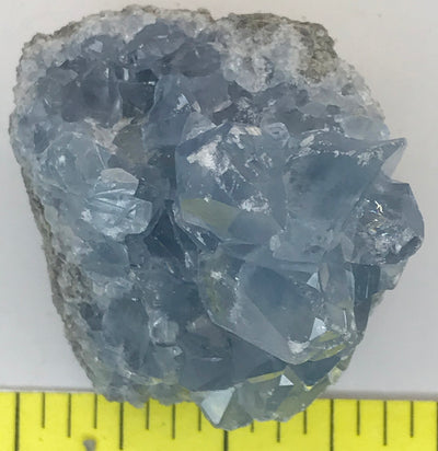 CELESTITE Natural Specimen from Madagascar 3.7 oz. power crystals #172