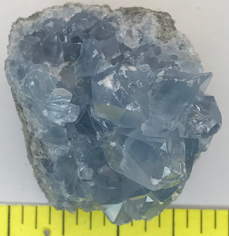 CELESTITE Natural Specimen from Madagascar 3.7 oz. power crystals 