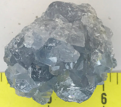 CELESTITE Natural Specimen from Madagascar 4.1 oz. power crystals #173