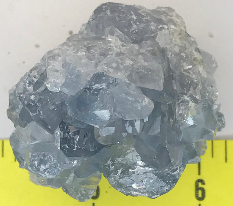 CELESTITE Natural Specimen from Madagascar 4.1 oz. power crystals 