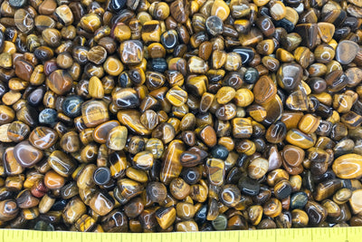 TIGER EYE GOLDEN Small to X-Large polished stones     1 lb