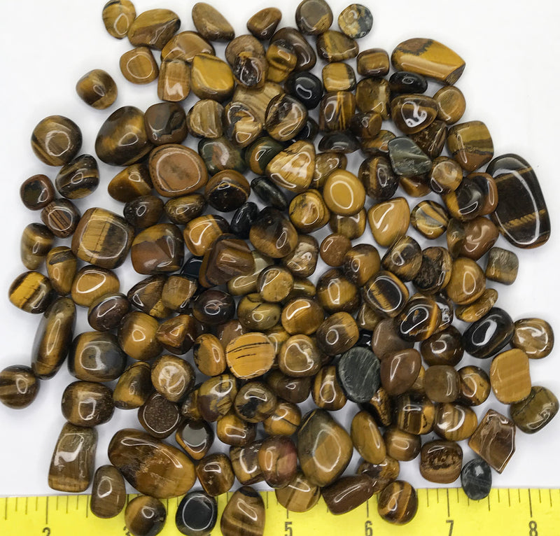 TIGER EYE GOLDEN Small to X-Large polished stones     1 lb