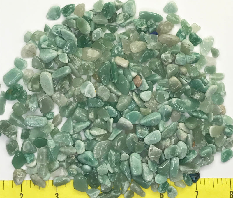 AVENTURINE GREEN X-Small to Small (5/16 to 3/4") polished   1/2 lb Value Pack