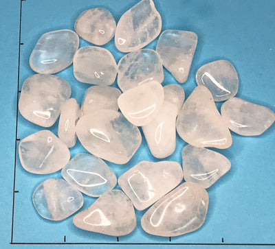 QUARTZ Crystal Ice Large (7/8" - 1-1/4") polished stones,   1/2 lb