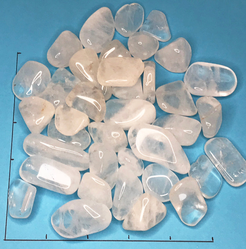 QUARTZ Crystal Ice Large (7/8" - 1-1/4") polished stones,   1 lb