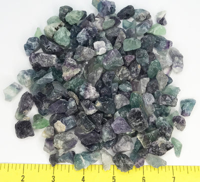 FLUORITE Mixed Colors 1/2" to 1-1/4" Rough Stones Crystals   1 lb