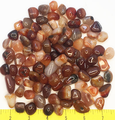 Agate CARNELIAN  polished stones size 1/2" to 1"   1 lb