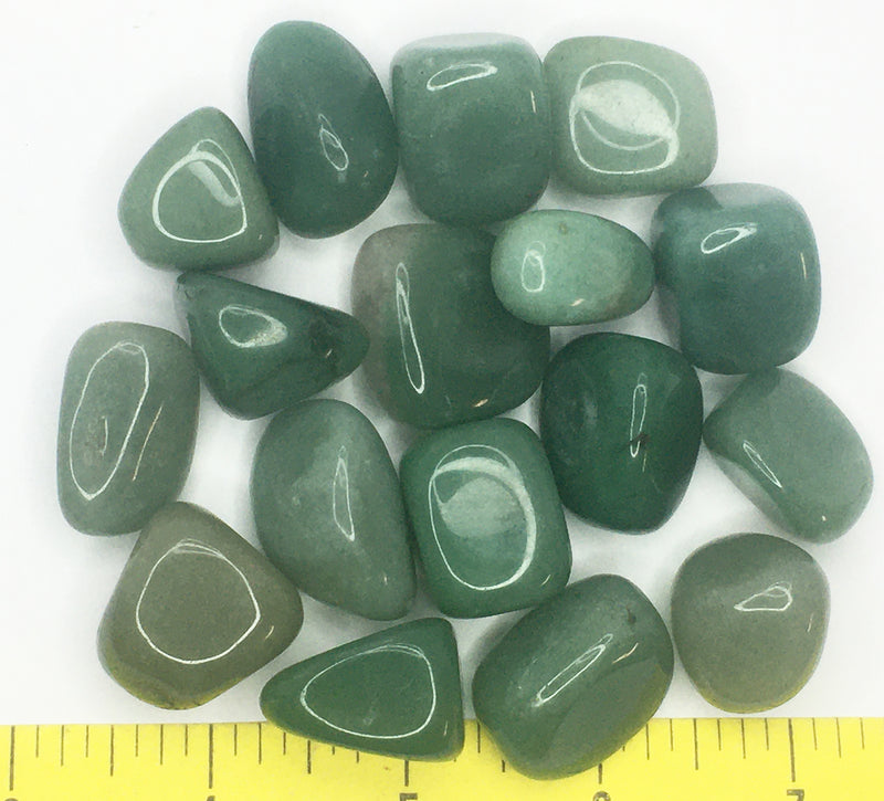 AVENTURINE GREEN Large (7/8" to 1-1/4")  polished crystals  1/2 lb