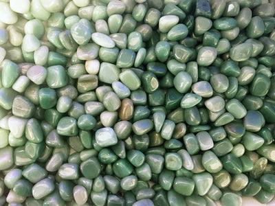 AVENTURINE GREEN Large (7/8" to 1-1/4")  polished crystals  1/2 lb