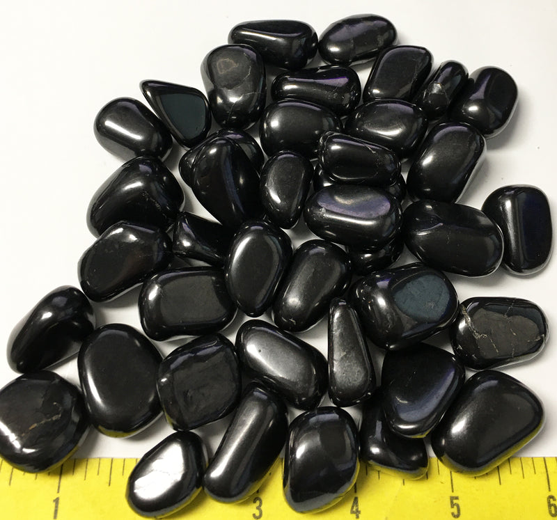 SHUNGITE size Large (7/8" to 1-1/4") polished EMF absorber    1 lb